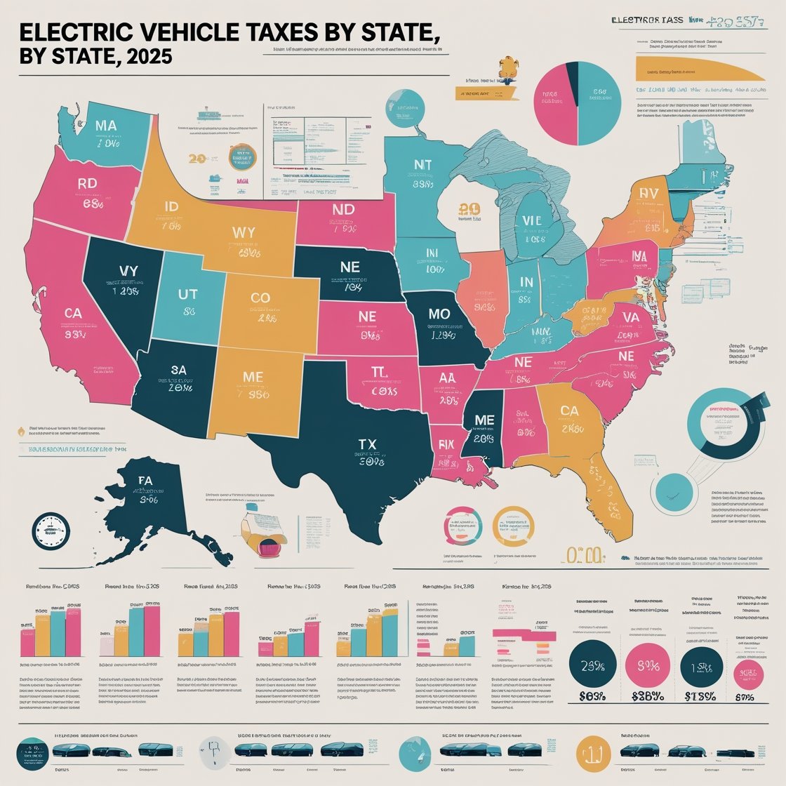 Electric Vehicle Taxes by State, 2025