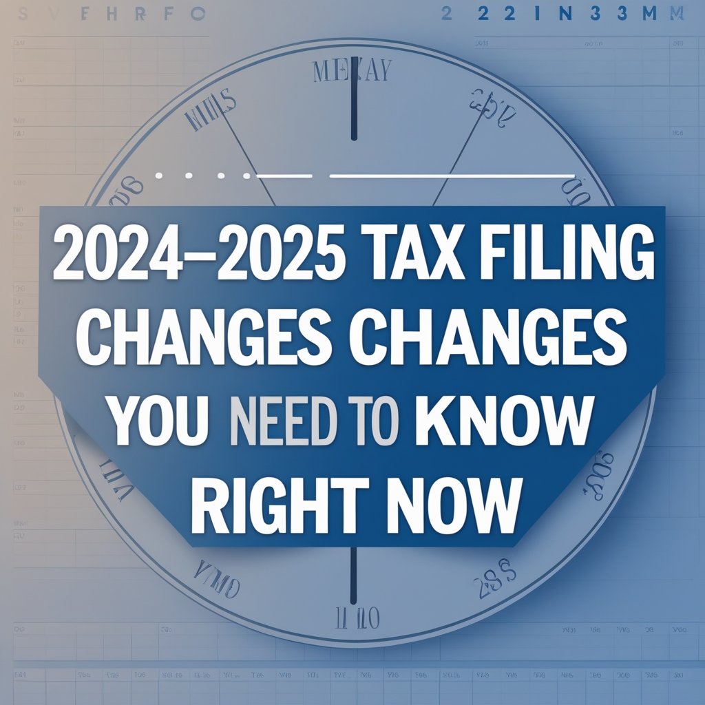 2024–2025 U.S. Tax Filing Changes You Need to Know Right Now